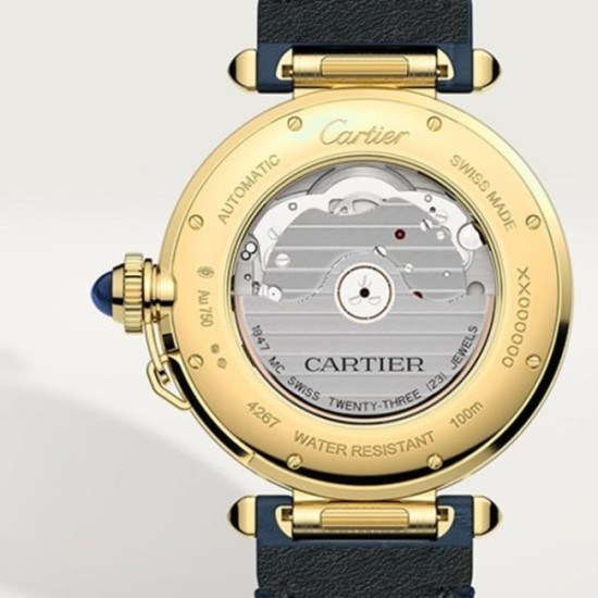 Super Clone Replica Cartier Pasha De Cartier Automatic Silver Alligator Watch 1:1 - UK Super Clone Replica Cartier Pasha De Cartier Automatic Silver Alligator Watch 1:1 - UK