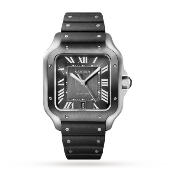 Replica Cartier Santos De Cartierautomatic Grey Stainless Steel Watch Wssa0037 Uk