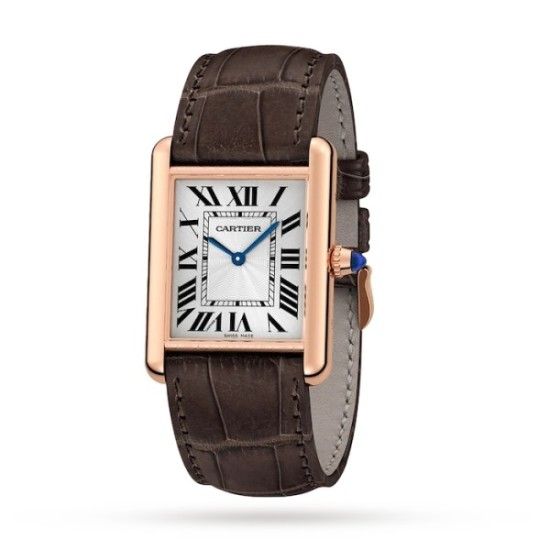 Replica Cartier Tank Louis Cartier Automatic White Leather Watch - 4220 - Buddha Luxury