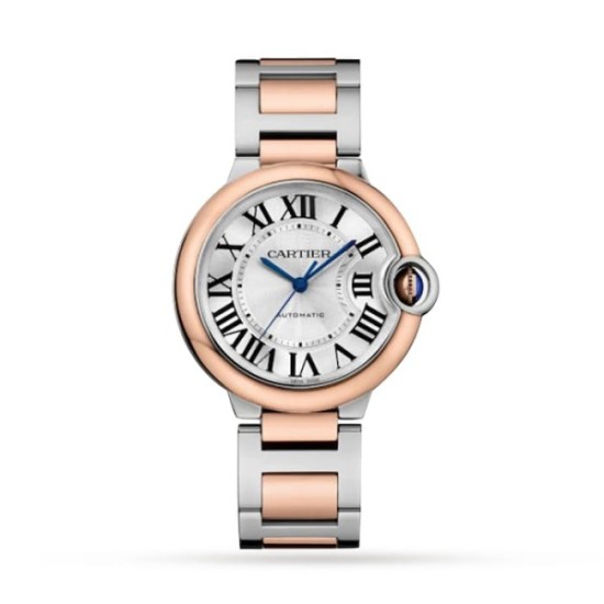 Super Clone Replica Cartier Ballon Bleu De Cartier Automatic Silver 18Ct Rose Gold Watch 1:1 - UK Super Clone Replica Cartier Ballon Bleu De Cartier Automatic Silver 18Ct Rose Gold Watch 1:1 - UK