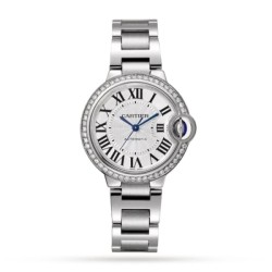 cartier ballon bleu de cartierautomatic silver stainless steel watch w4bb0023 uk