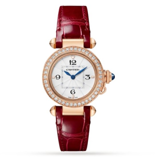 replica cartier pasha de cartierquartz white alligator watch wjpa0017 uk