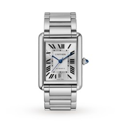 cartier tank mustautomatic silver stainless steel watch wsta0053 uk