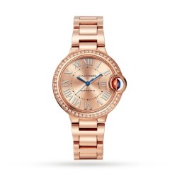 cartier ballon bleu de cartierautomatic gold 18ct rose gold watch wjbb0077 uk