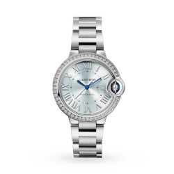 cartier ballon bleu de cartierautomatic blue stainless steel watch w4bb0028 uk