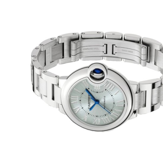 replica cartier ballon bleu de cartierautomatic blue stainless steel watch wsbb0062 uk