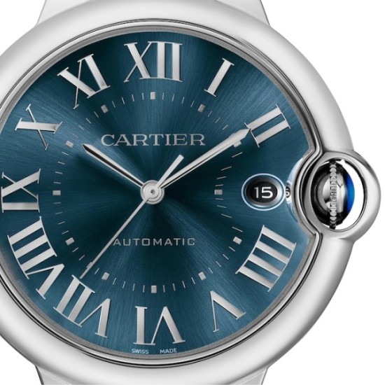 replica cartier ballon bleu de cartierautomatic blue stainless steel watch wsbb0061 uk