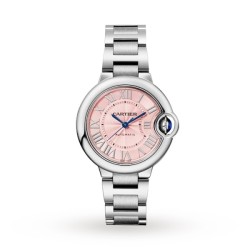 cartier ballon bleu de cartierautomatic pink stainless steel watch wsbb0046 uk