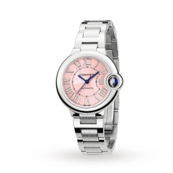 cartier ballon bleu de cartierautomatic pink stainless steel watch wsbb0046 uk