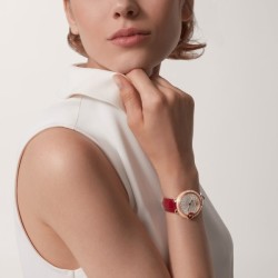 cartier ballon bleu de cartierautomatic mother of pearl alligator watch wjbb0080 uk