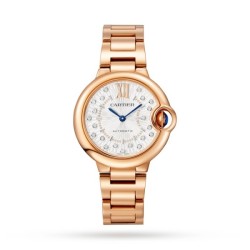cartier ballon bleu de cartierautomatic mother of pearl alligator watch wgbb0054 uk