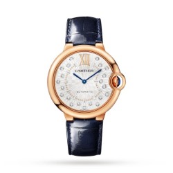 cartier ballon bleu de cartierautomatic silver alligator watch wgbb0053 uk