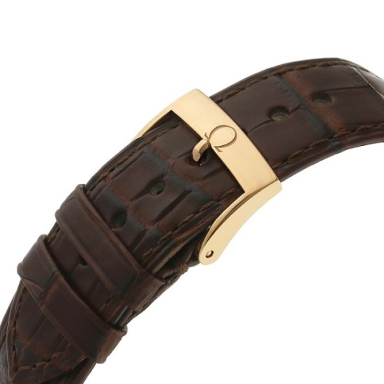 Replica Omega De Ville Automatic Silver Leather Watch 02 - 3701 - Buddha Luxury