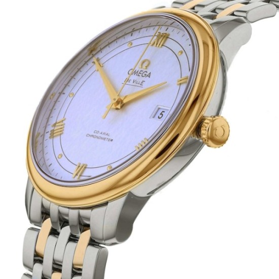 Replica Omega De Villeautomatic Mother Of Pearl Stainless Steel &Amp; 18Ct Yellow Gold Watch O42420402002001 Uk