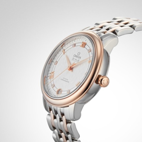 Replica Omega 3703 24022676 Buddha Luxury Replica Omega De Ville Automatic Mother Of Pearl 18Ct Rose Gold Watch - 3703 - Buddha Luxury