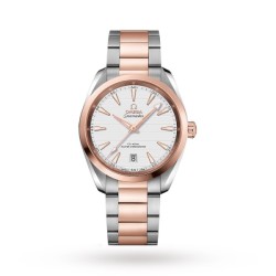 Omega Seamaster Aqua Terraautomatic White Bicoloured Watch O22020382002001 Uk