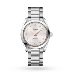 Omega Seamaster Aqua Terraquartz Silver Stainless Steel Watch O22010286054001 Uk