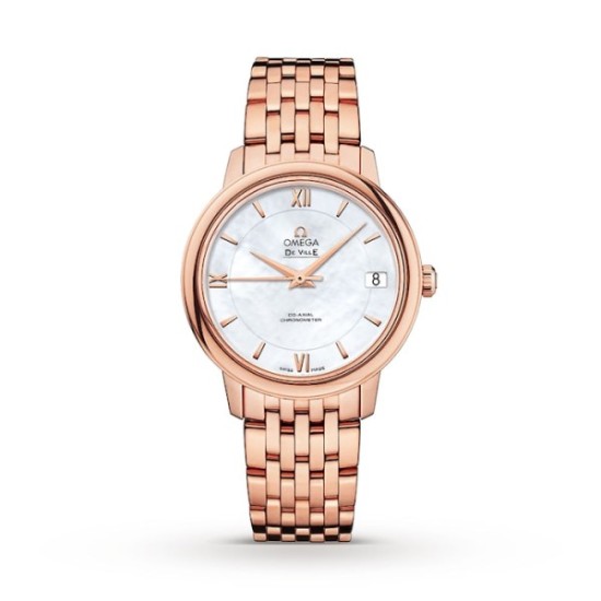 Replica Omega De Villeautomatic Mother Of Pearl 18Ct Rose Gold Watch O42450332005002 Uk