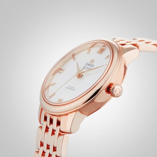 Replica Omega De Villeautomatic Mother Of Pearl 18Ct Rose Gold Watch O42450332005002 Uk