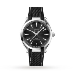 Omega Seamaster Aqua Terraautomatic Black Rubber Watch O22012412101001 Uk