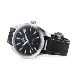 Omega Seamaster Aqua Terraautomatic Black Rubber Watch O22012412101001 Uk