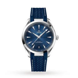 Omega Seamaster Aqua Terra Automatic Blue Rubber Watch 03