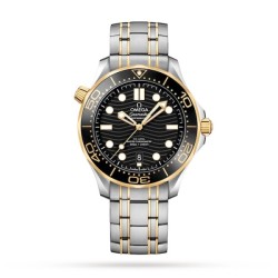 Omega Seamasterautomatic Black Gold Plated Watch O21020422001002 Uk