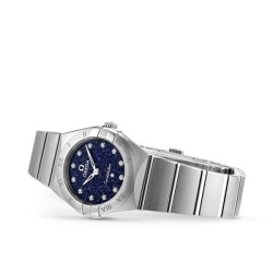 Omega Constellationquartz Blue Stainless Steel Watch O13110256053001 Uk Omega Constellationquartz Blue Stainless Steel Watch O13110256053001 Uk