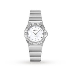 Omega Constellationquartz Mother Of Pearl Stainless Steel Watch O13115256055001 Uk