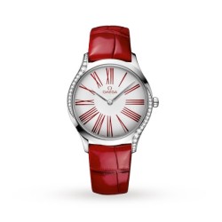 Omega Tresorquartz White Leather Watch O42818366004002 Uk