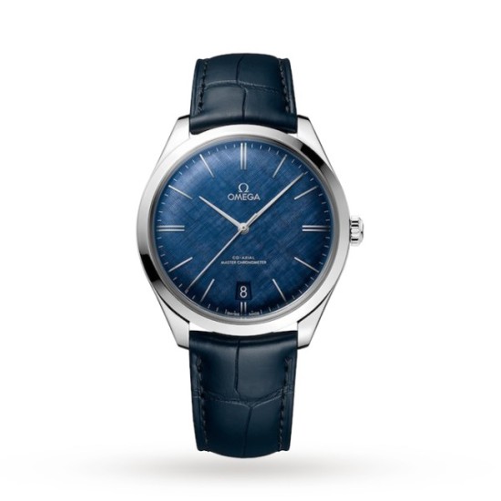 Replica Omega De Villeautomatic Blue Leather Watch O43513402103001 Uk