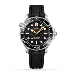Omega Seamasterautomatic Black Rubber Watch Complete Bond Box Set Uk