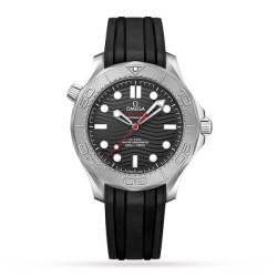 Omega Seamasterautomatic Black Rubber Watch O21032422001002 Uk