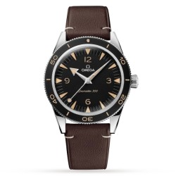 Omega Seamasterautomatic Black Calf Watch O23432412101001 Uk