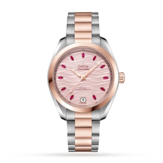 Replica Omega 3862 24012882 Buddha Luxury Replica Omega Seamaster Automatic Pink 18Ct Rose Gold Watch - 3862 - Buddha Luxury