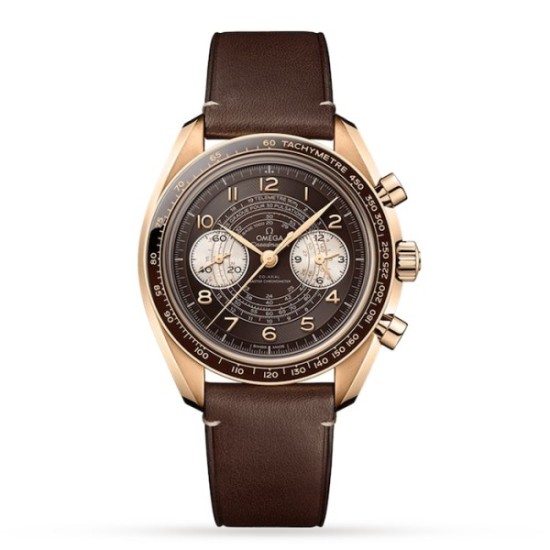 Replica Omega Speedmasterautomatic Brown Leather Watch O32992435110001 Uk