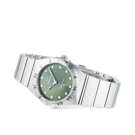 Replica Omega Constellationquartz Green Stainless Steel Watch O13110286060001 Uk
