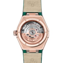 omega constellationautomatic green leather watch o13158292099004 uk