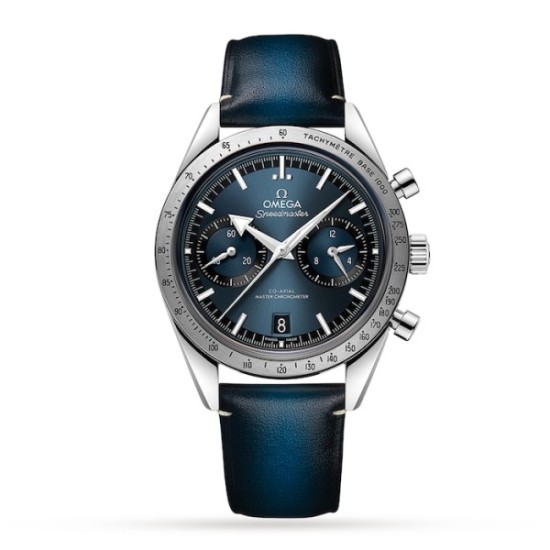 Replica Omega Speedmasterautomatic Blue Leather Watch O33212415103001 Uk