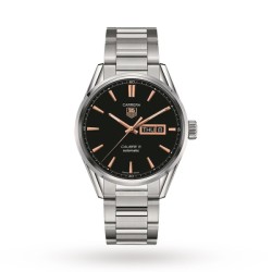 tag heuer carreraautomatic black stainless steel watch war201c.ba0723 uk