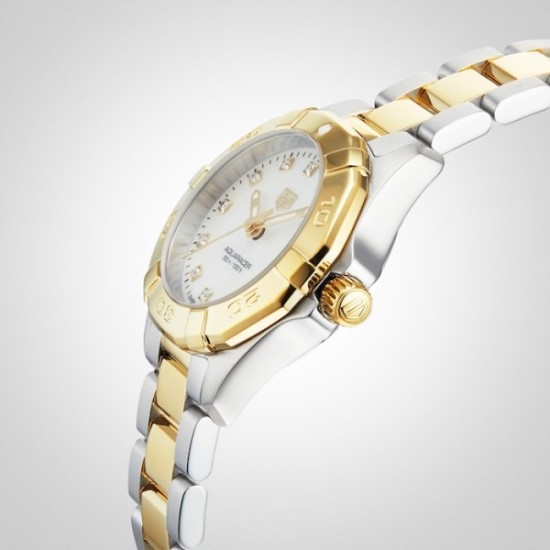 replica tag heuer aquaracerquartz mother of pearl bicoloured watch wbd1422.bb0321 uk