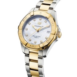 tag heuer aquaracerquartz mother of pearl stainless steel watch wbd1322.bb0320 uk
