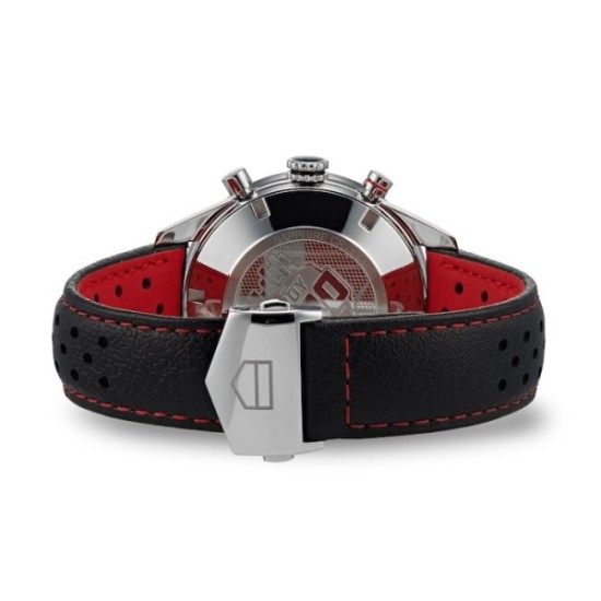 replica tag heuer carreraautomatic black leather watch cv201as.fc6429 uk
