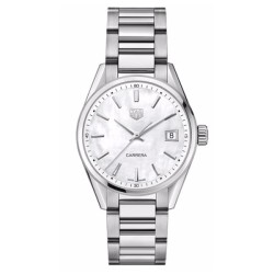 tag heuer carreraquartz white stainless steel watch wbk1311.ba0652 uk