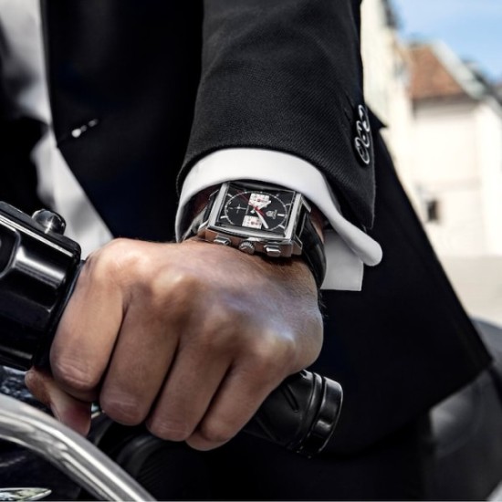Super Clone Replica Tag Heuer Monaco Automatic Black Alligator Watch Cbl2113.Fc6177 4386 Buddha Luxury