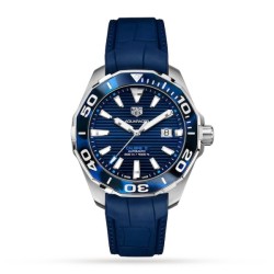 tag heuer aquaracerautomatic blue rubber watch way201p.ft6178 uk