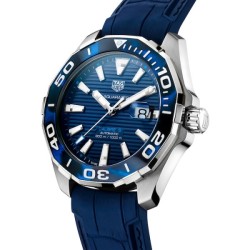 tag heuer aquaracerautomatic blue rubber watch way201p.ft6178 uk