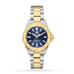 tag heuer aquaracerquartz blue bicoloured watch wbd1325.bb0320 uk
