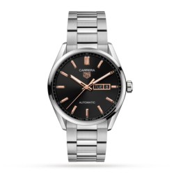 tag heuer carreraautomatic black stainless steel watch wbn2013.ba0640 uk