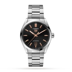 tag heuer carreraautomatic black stainless steel watch wbn2113.ba0639 uk